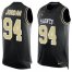 Nike New Orleans Saints #94 Cameron Jordan Black Team Color Mens Stitched NFL Limited Tank Top Jersey
