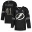 Adidas Tampa Bay Lightning #41 Pierre-Edouard Bellemare Black 2022 Stanley Cup Final Patch Authentic Classic Stitched NHL Jersey Mens