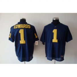 Michigan Wolverines 1 Edwards Blue NCAA Jerseys