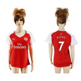 Womens Arsenal #7 Alexis Home Soccer Club Jersey