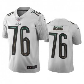 Los Angeles Chargers #76 Russell Okung White Vapor Limited City Edition NFL Jersey
