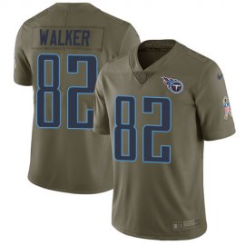 Nike Tennessee Titans #82 Delanie Walker Olive Mens Stitched NFL Limited 2017 Salute to Service Jersey
