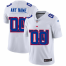New York Giants Custom White Mens Nike Team Logo Dual Overlap Limited NFL Jersey