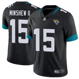 Nike Jacksonville Jaguars #15 Gardner Minshew II Black Team Color Mens Stitched NFL Vapor Untouchable Limited Jersey