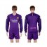 Barcelona Blank Away Long Sleeves Soccer Club Jersey