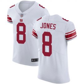 Nike New York Giants #8 Daniel Jones White Mens Stitched NFL Vapor Untouchable Elite Jersey
