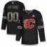 Mens Adidas Flames Personalized Authentic Black Classic NHL Jersey