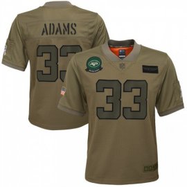 Youth New York New York Jets #33 Jamal Adams Nike Camo 2019 Salute to Service Game Jersey