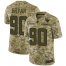 Nike Jacksonville Jaguars #90 Taven Bryan Camo Youth Stitched NFL Limited 2018 Salute to Service Jersey