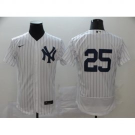 New York Yankees #25 Gleyber Torres Mens Nike White Navy Home 2020 Authentic Player MLB Jersey