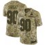 Nike Washington Football Team #90 Montez Sweat Camo Mens Stitched NFL Limited 2018 Salute To Service Jersey