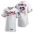 Minnesota Twins #12 Jake Odorizzi Mens Nike White Fluttering USA Flag Limited Edition Authentic MLB Jersey