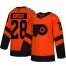 Adidas Philadelphia Flyers #28 Claude Giroux Orange Authentic 2019 Stadium Series Womens Stitched NHL Jersey