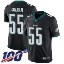 Nike Philadelphia Eagles #55 Brandon Graham Black Alternate Mens Stitched NFL 100th Season Vapor Limited Jersey