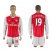 Arsenal #19 S.Cazorla Red Home Long Sleeves Soccer Club Jersey