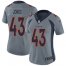 Nike Denver Broncos #43 Joe Jones Gray Womens Stitched NFL Limited Inverted Legend Jersey