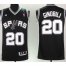 Revolution 30 San Antonio Spurs 20 Ginobili Black Swingman Jersey Cheap