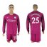 Manchester City #25 Fernandinho Away Long Sleeves Soccer Club Jersey