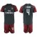 AC Milan #4 J.Mauri Third Soccer Club Jersey