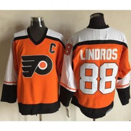 Philadelphia Flyers #88 Eric Lindros Orange CCM Throwback Stitched NHL Jersey