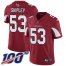 Nike Arizona Cardinals #53 A.Q. Shipley Red Team Color Mens Stitched NFL 100th Season Vapor Limited Jersey