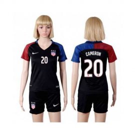 Womens USA #20 Cameron Away Soccer Country Jersey
