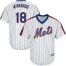 New York Mets #18 Travis dArnaud White(Blue Strip) Alternate Cool Base Stitched Youth MLB Jersey