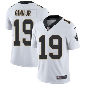 Nike New Orleans Saints #19 Ted Ginn Jr White Mens Stitched NFL Vapor Untouchable Limited Jersey