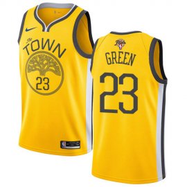 Nike Golden State Warriors #23 Draymond Green Gold 2022 NBA Finals Swingman Earned Edition Jersey Mens