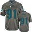 Nike Miami Dolphins #91 Cameron Wake Grey Mens Stitched NFL Elite Vapor Jersey