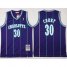 Charlotte Hornets #30 Dell Curry Purple Mitchell And Ness Throwback Stitched NBA Jersey