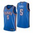 Nike Oklahoma City Thunder #5 Luguentz Dort Blue Mens 2021-22 NBA 75th Anniversary Diamond Swingman Jersey – Icon Edition Mens