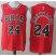 Mens Nike Chicago Bulls #24 Lauri Markkanen Red NBA Swingman Icon Edition Jersey