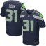 Nike Seattle Seahawks #31 Kam Chancellor Steel Blue Team Color Mens Stitched NFL Legion of Boom Elite Jersey