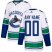Mens Adidas Canucks Personalized Authentic White Road NHL Jersey