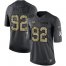 Nike Green Bay Packers #92 Reggie White Black Youth Stitched NFL Limited 2016 Salute to Service Jersey