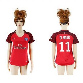 Womens Paris Saint-Germain #11 Di Maria Away Soccer Club Jersey