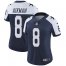 Nike Dallas Cowboys #8 Troy Aikman Navy Blue Thanksgiving Womens Stitched NFL Vapor Untouchable Limited Throwback Jersey