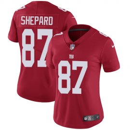 Nike New York Giants #87 Sterling Shepard Red Alternate Womens Stitched NFL Vapor Untouchable Limited Jersey