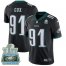 Nike Philadelphia Eagles #91 Fletcher Cox Black Alternate Super Bowl LII Champions Mens Stitched NFL Vapor Untouchable Limited Jersey