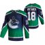 Vancouver Canucks #18 Jake Virtanen Green Mens Adidas 2020-21 Reverse Retro Alternate NHL Jersey