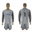 Chelsea #1 Cech Grey Goalkeeper Long Sleeves Soccer Club Jersey