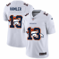 Denver Broncos #13 KJ Hamler White Mens Nike Team Logo Dual Overlap Limited NFL Jersey