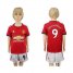 Manchester United #9 Ibrahimovic Home Kid Soccer Club Jersey