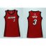 Womens Heat #3 Dwyane Wade Red Dress Stitched NBA Jersey