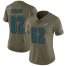 Nike Philadelphia Eagles #62 Jason Kelce Olive Womens Stitched NFL Limited 2017 Salute to Service Jersey