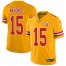 Nike Kansas City Chiefs #15 Patrick Mahomes Gold Youth Stitched NFL Limited Inverted Legend Jersey