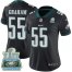 Nike Philadelphia Eagles #55 Brandon Graham Black Alternate Super Bowl LII Champions Womens Stitched NFL Vapor Untouchable Limited Jersey