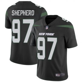 Nike New York Jets #97 Nathan Shepherd Black Alternate Mens Stitched NFL Vapor Untouchable Limited Jersey