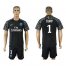 Paris Saint-Germain #1 Trapp Black Goalkeeper Soccer Club Jersey